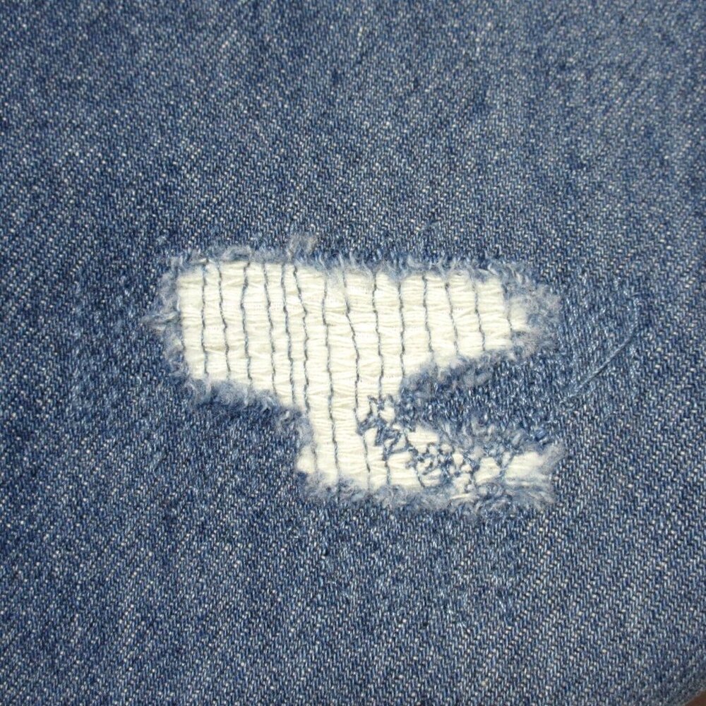 NWT Levi's 501 Original in Market Grammar Destroyed High Rise Straight Jeans 25 - Picture 7 of 10